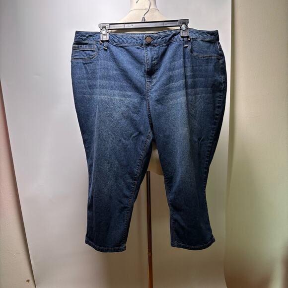 A3 Denim Denim - A3 Denim Blue Women's Cropped Jeans Size 22W